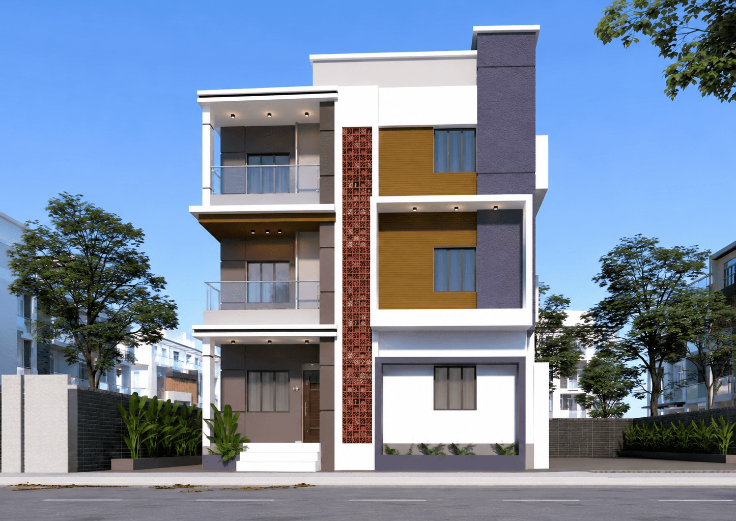 Contemporary Duplex